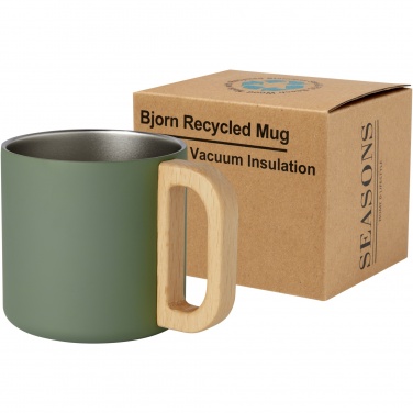 Logo trade promotional items picture of: Bjorn 360 ml RCS certified recycled stainless steel mug with copper vacuum insulation