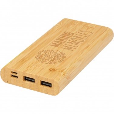 Logotrade promotional giveaways photo of: Tulda 10.000 mAh bamboo power bank