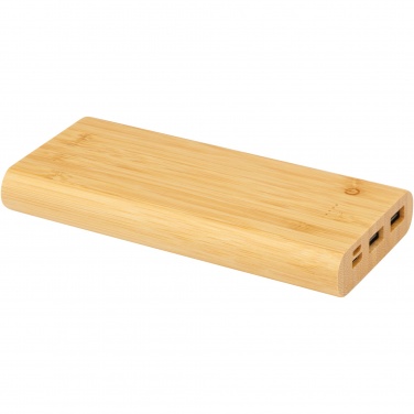 Logo trade promotional product photo of: Tulda 10.000 mAh bamboo power bank