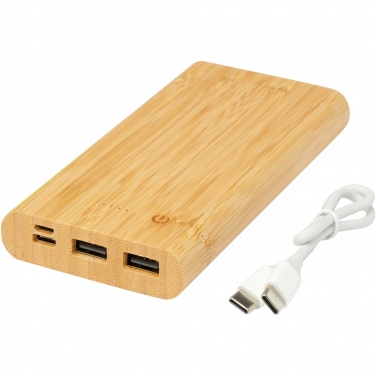 Logotrade business gifts photo of: Tulda 10.000 mAh bamboo power bank