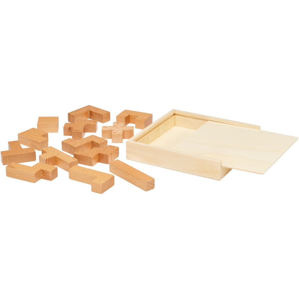 Logo trade corporate gift photo of: Bark wooden puzzle