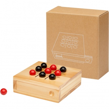 Logo trade promotional product photo of: Strobus wooden tic-tac-toe game