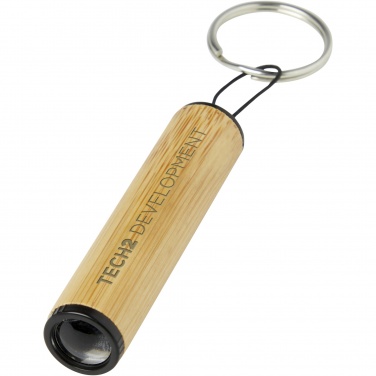 Logotrade promotional items photo of: Cane bamboo key ring with light