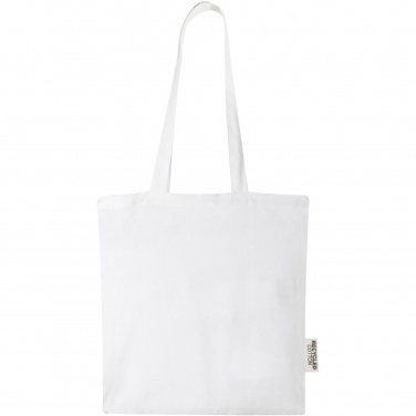 Logo trade promotional items image of: Madras 140 g/m2 GRS recycled cotton tote bag 7L