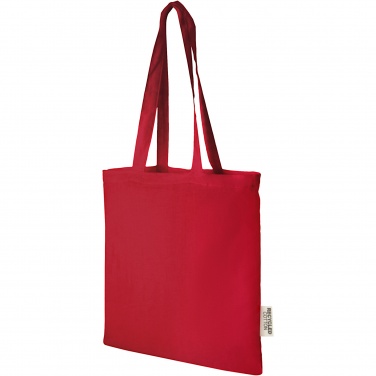 Logo trade promotional products image of: Madras 140 g/m2 GRS recycled cotton tote bag 7L