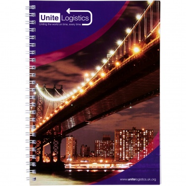 Logo trade corporate gifts picture of: Desk-Mate® A5 spiral notebook with printed back cover