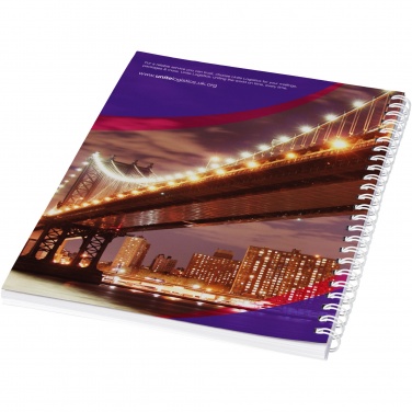 Logo trade promotional items picture of: Desk-Mate® A5 spiral notebook with printed back cover