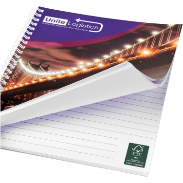 Logotrade advertising product image of: Desk-Mate® A4 spiral notebook with printed back cover