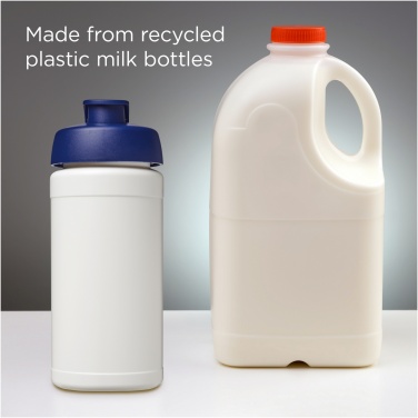 Logo trade promotional merchandise picture of: Baseline 500 ml recycled sport bottle with flip lid