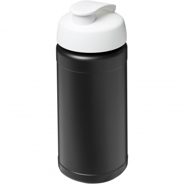 Logotrade promotional product picture of: Baseline 500 ml recycled sport bottle with flip lid