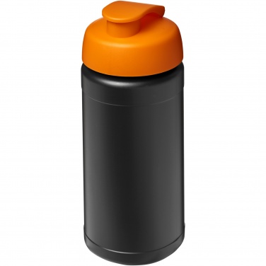 Logotrade business gift image of: Baseline 500 ml recycled sport bottle with flip lid