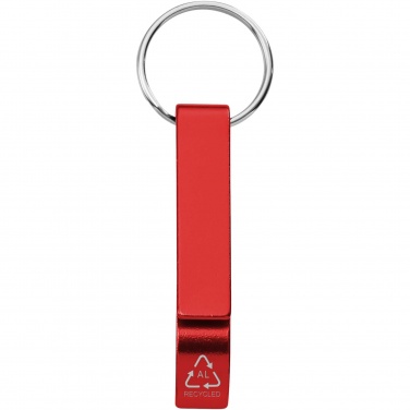 Logotrade promotional products photo of: Tao RCS recycled aluminium bottle and can opener with keychain 