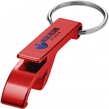 Logotrade promotional merchandise image of: Tao RCS recycled aluminium bottle and can opener with keychain 