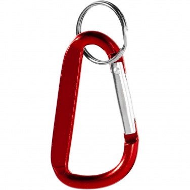 Logo trade promotional items picture of: Timor RCS recycled aluminium carabiner keychain