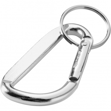 Logotrade promotional products photo of: Timor RCS recycled aluminium carabiner keychain