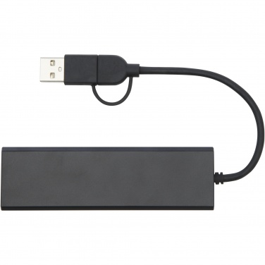 Logotrade promotional giveaway picture of: Rise RCS recycled aluminium USB 2.0 hub