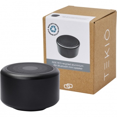 Logo trade advertising products image of: Rise 3W RCS recycled aluminium Bluetooth® mini speaker 