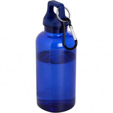 Logotrade promotional products photo of: Oregon 400 ml RCS certified recycled plastic water bottle with carabiner