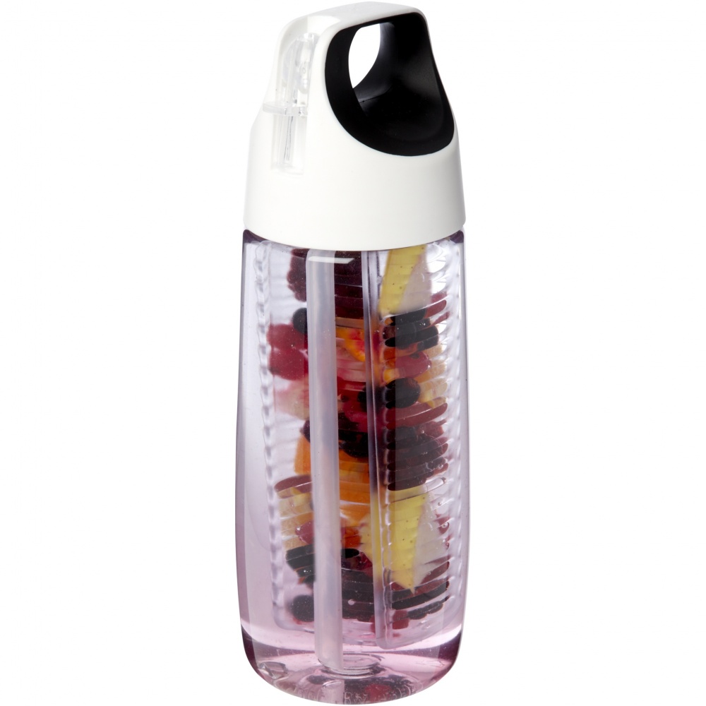 Logotrade promotional giveaways photo of: HydroFruit 700 ml recycled plastic sport bottle with flip lid and infuser