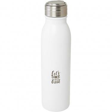 Logotrade promotional merchandise image of: Harper 700 ml RCS certified stainless steel water bottle with metal loop