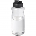 H2O Active® Big Base 1 litre flip lid sport bottle, Solid black