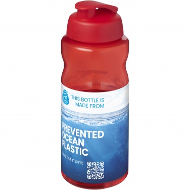 Logo trade promotional products image of: H2O Active® Eco Big Base 1 litre flip lid sport bottle