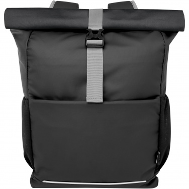 Logotrade corporate gift picture of: Aqua 15" GRS recycled water resistant roll-top bike bag 20L