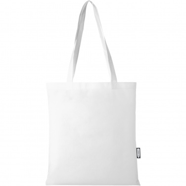 Logo trade promotional item photo of: Zeus GRS recycled non-woven convention tote bag 6L