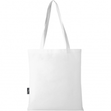 Logo trade promotional item photo of: Zeus GRS recycled non-woven convention tote bag 6L