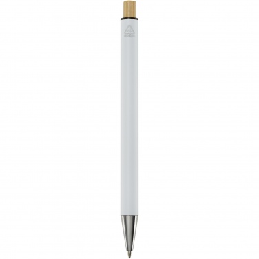 Logo trade promotional giveaways picture of: Cyrus recycled aluminium ballpoint pen (blue ink)