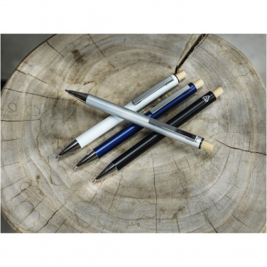 Logotrade promotional merchandise photo of: Cyrus recycled aluminium ballpoint pen (blue ink)