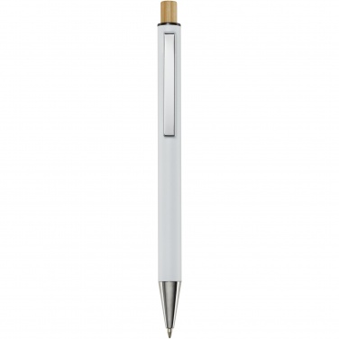 Logo trade promotional gifts image of: Cyrus recycled aluminium ballpoint pen (blue ink)