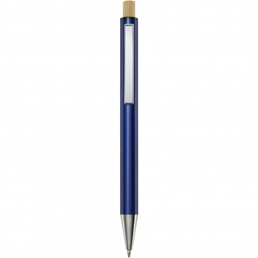 Logotrade promotional product picture of: Cyrus recycled aluminium ballpoint pen (blue ink)