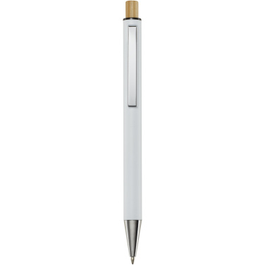 Logotrade promotional merchandise picture of: Cyrus recycled aluminium ballpoint pen (black ink)