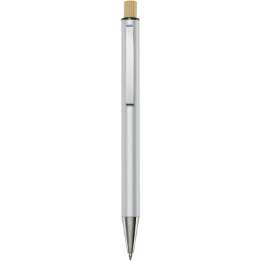 Logo trade advertising products image of: Cyrus recycled aluminium ballpoint pen (black ink)