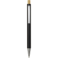 Cyrus recycled aluminium ballpoint pen, Solid black