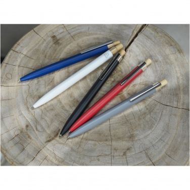 Logo trade advertising products image of: Nooshin recycled aluminium ballpoint pen  (blue ink)