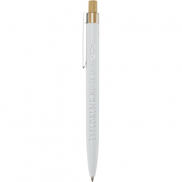 Logo trade business gifts image of: Nooshin recycled aluminium ballpoint pen  (blue ink)