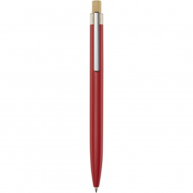 Logo trade promotional merchandise picture of: Nooshin recycled aluminium ballpoint pen  (blue ink)