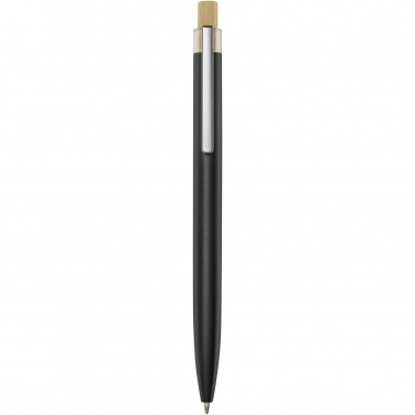 Logo trade promotional item photo of: Nooshin recycled aluminium ballpoint pen  (blue ink)