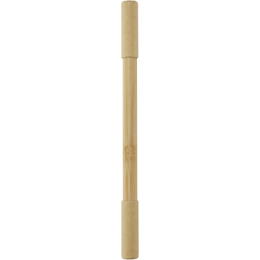 Logo trade promotional product photo of: Samambu bamboo duo pen