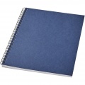 Desk-Mate® A5 colour spiral notebook, Dark blue