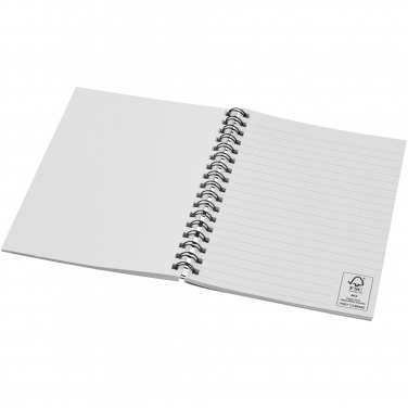 Logo trade promotional merchandise image of: Desk-Mate® A6 colour spiral notebook