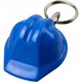 Kolt hard hat-shaped recycled keychain, Blue