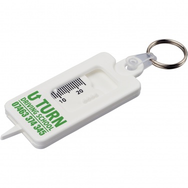 Logotrade promotional gift picture of: Kym recycled tyre tread check keychain