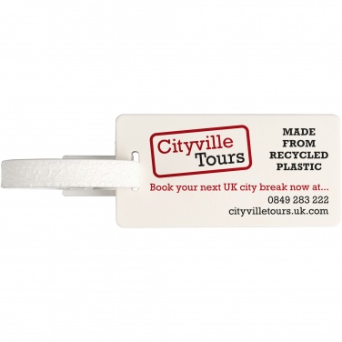 Logotrade promotional item image of: River recycled window luggage tag