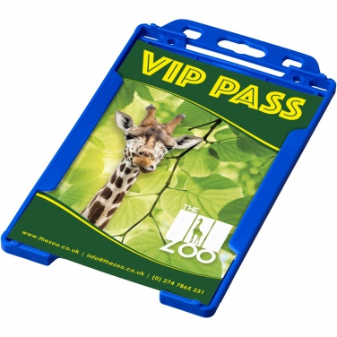 Logo trade promotional giveaways image of: Pierre recycled plastic card holder 