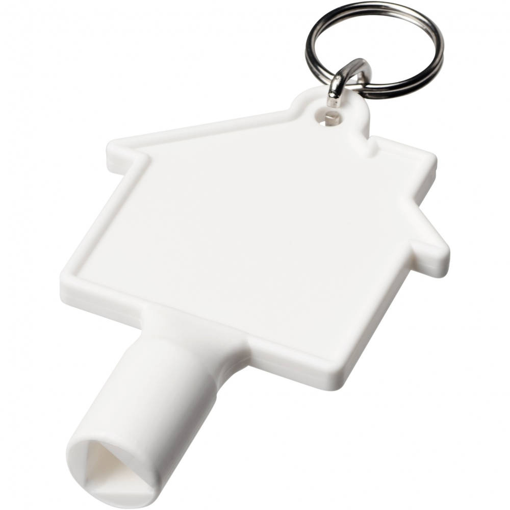 Logotrade promotional gifts photo of: Maximilian house-shaped recycled utility key keychain