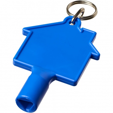 Logo trade promotional items picture of: Maximilian house-shaped recycled utility key keychain