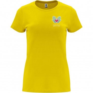 Logo trade promotional merchandise image of: Capri short sleeve women's t-shirt